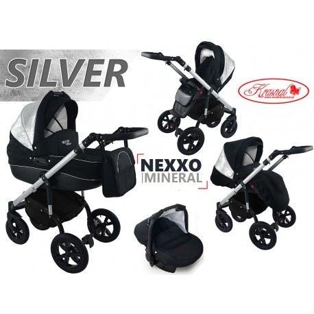 Wózek dziecięcy Krasnal NEXXO mineral srebrny SILVER