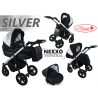 Wózek dziecięcy Krasnal NEXXO mineral srebrny SILVER 3w1