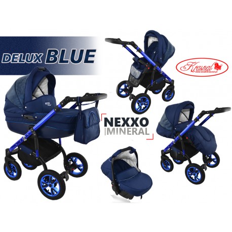 Wózek dziecięcy Krasnal NEXXO mineral DELUX  ( niebieski ] BLUE 7