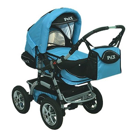 Wózek dziecięcy Peix 04 (niebieski + czarny)