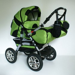 Wózek dziecięcy Szymek LUX (zielony + czarny)