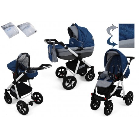 Wózek dziecięcy Krasnal NEXXO ( niebieski )